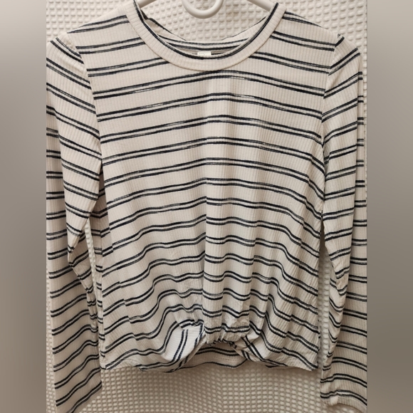 NWOT 1901 by Nordstrom Twist Front Striped Top, Girls' 10/12 - Picture 1 of 4